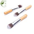 Mini Foundation Wood Maquillage Brosse Poudre plate